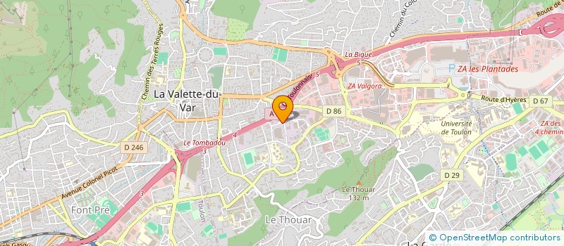 localisation de l'entreprise SARL  CANNES FESTIVITES  LA VALETTE-DU-VAR