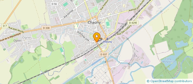 localisation de l'entreprise SARL CANOINE  CHAUNY