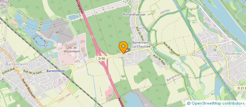 localisation de l'entreprise SARL CANOPEE  BARTENHEIM