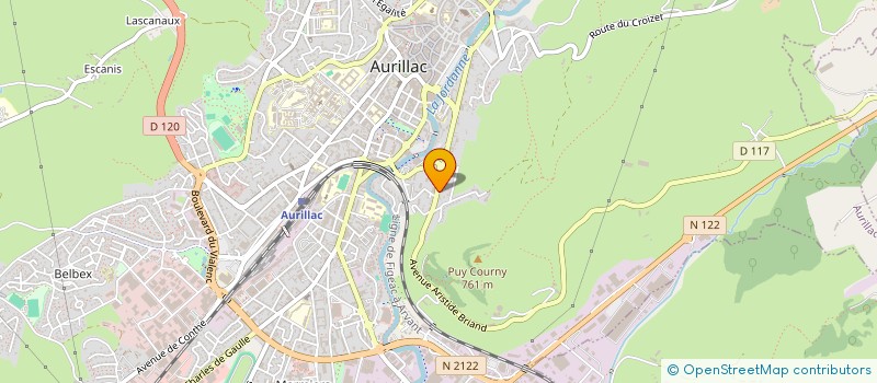localisation de l'entreprise SARL CANTAL BIKE à AURILLAC