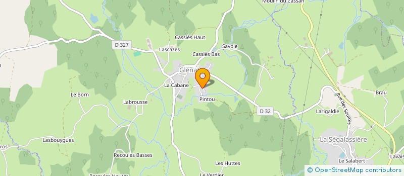 localisation de l'entreprise SARL CANTAL MENUISERIE à GLENAT