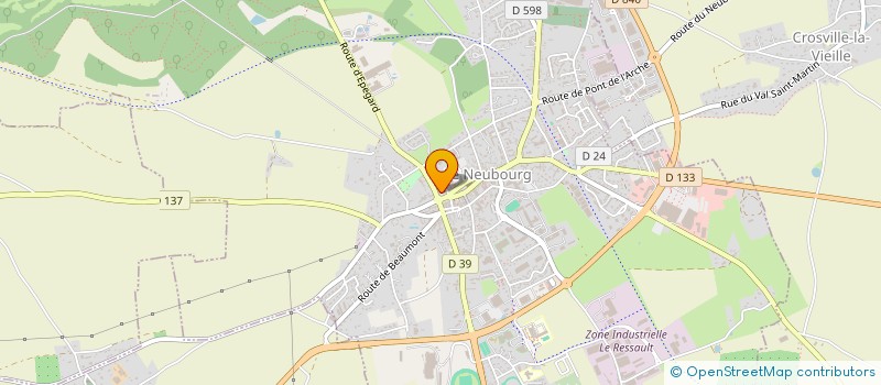 localisation de l'entreprise SARL CAO H.C  LE NEUBOURG