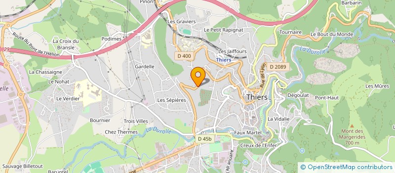 localisation de l'entreprise SARL CAP 3000 à THIERS
