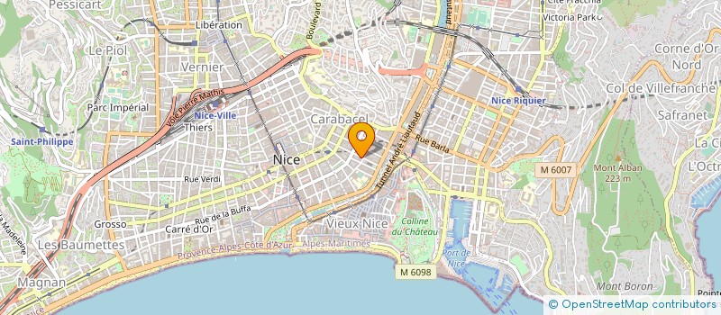 localisation de l'entreprise SARL CAP BEAUTE à NICE