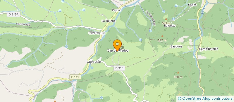 localisation de l'entreprise SARL CAP DEL PRADOU à CLERMONT