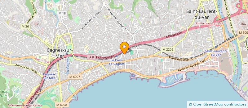 localisation de l'entreprise SARL CAP EXPERTS  CAGNES-SUR-MER