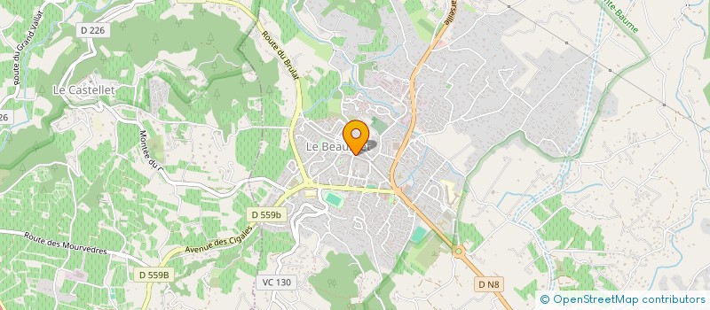 localisation de l'entreprise SARL CAP IMMO VAR  LE BEAUSSET