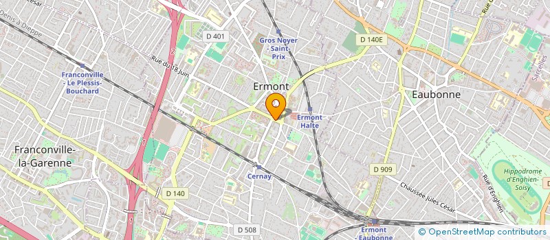 localisation de l'entreprise SARL CAP MARATHON à ERMONT