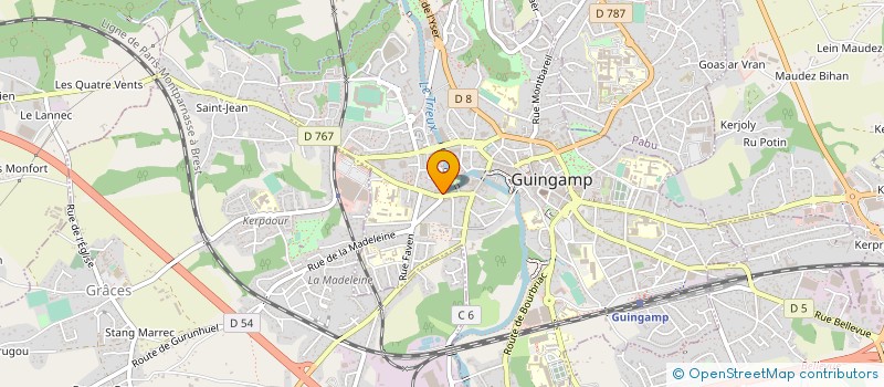 localisation de l'entreprise SARL CAP VERT à GUINGAMP