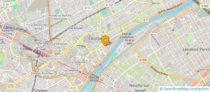 localisation de l'entreprise SARL CAPELLI - CAPELLO à COURBEVOIE