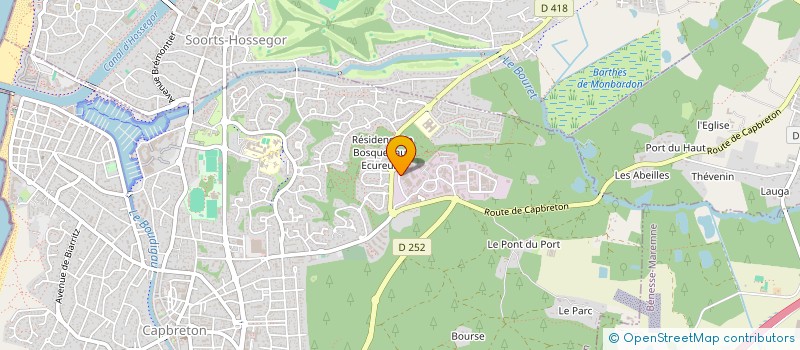 localisation de l'entreprise SARL CAPFORM à CAPBRETON
