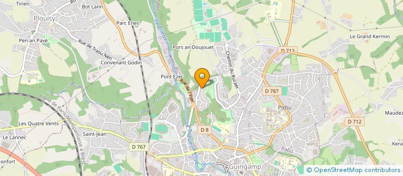 localisation de l'entreprise SARL CAPITAINE  GUINGAMP