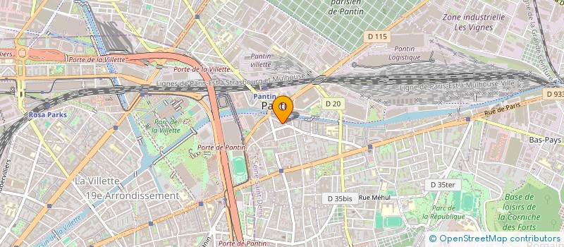 localisation de l'entreprise SARL CAPITAINE COSTE à PANTIN