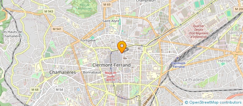 localisation de l'entreprise SARL CAPS  CLERMONT-FERRAND