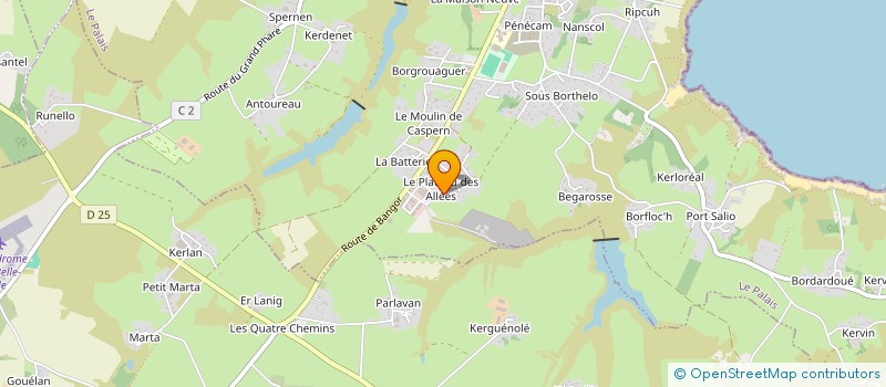 localisation de l'entreprise SARL CARADO YOANN EBENISTERIE à LE PALAIS
