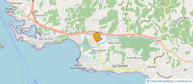 localisation de l'entreprise SARL CARAIBES-ECOLE  LE GOSIER