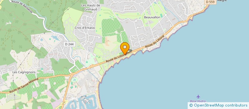 localisation de l'entreprise SARL CARAVAN GOLF à GRIMAUD