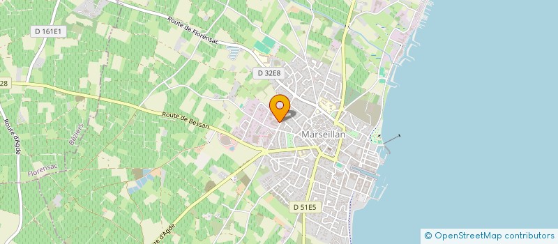 localisation de l'entreprise SARL CARBAT à MARSEILLAN