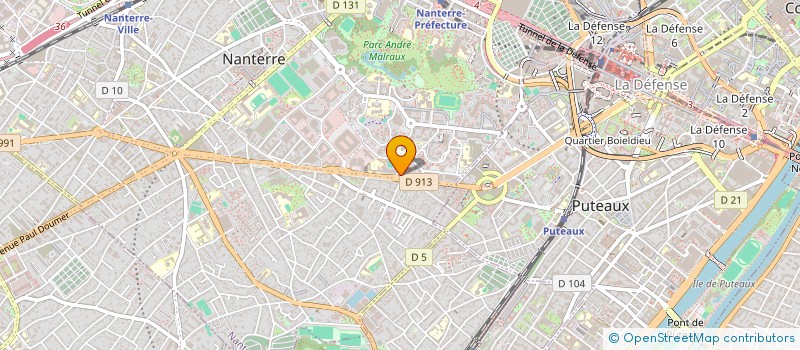 localisation de l'entreprise SARL CARBU 2000  NANTERRE