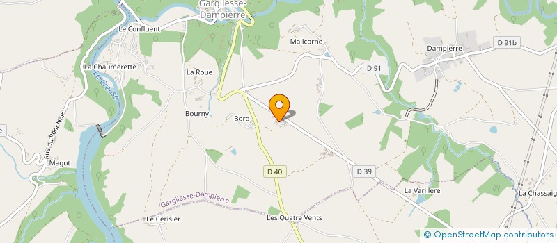 localisation de l'entreprise SARL CARCO à GARGILESSE-DAMPIERRE