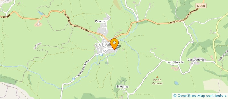 localisation de l'entreprise SARL CARDABELLE INVESTISSEMENT  PALMAS D'AVEYRON