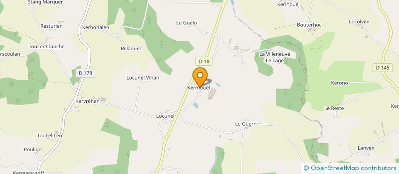 localisation de l'entreprise SARL CARDIET ETA à PLOUAY