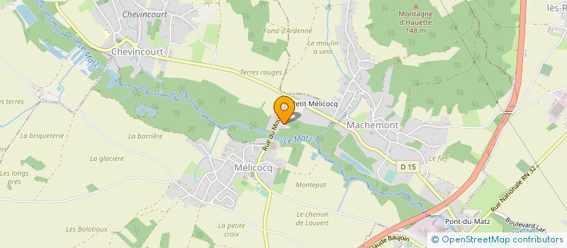 localisation de l'entreprise SARL CARDON PATRICK  MELICOCQ