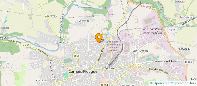 localisation de l'entreprise SARL CARHAIX GOLF à CARHAIX-PLOUGUER