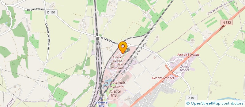 localisation de l'entreprise SARL CARI à CHATEAUNEUF-SUR-ISERE