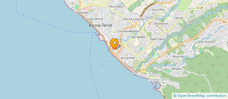 localisation de l'entreprise SARL CARIBEENNE DE COMMUNICATION à BASSE-TERRE