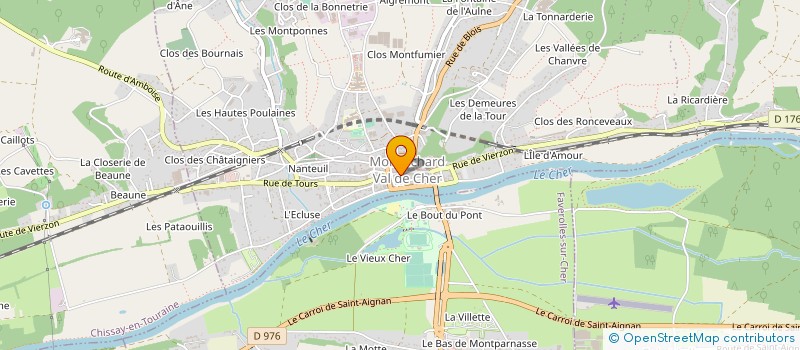 localisation de l'entreprise SARL CARINE LESAGE  MONTRICHARD-VAL-DE-CHER