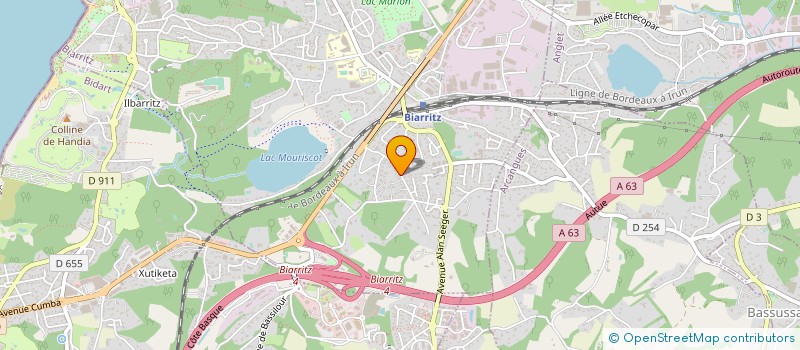 localisation de l'entreprise SARL CARITZ à BIARRITZ