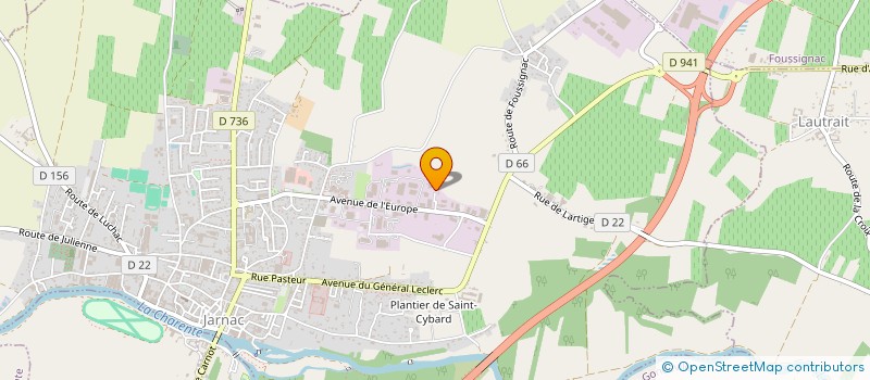 localisation de l'entreprise SARL CARLES à JARNAC