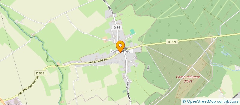 localisation de l'entreprise SARL CARLIER  POMMEREUIL