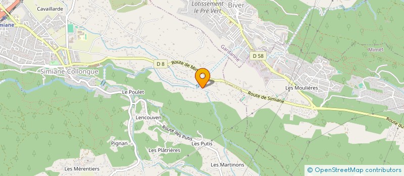 localisation de l'entreprise SARL CARMONA  SIMIANE-COLLONGUE