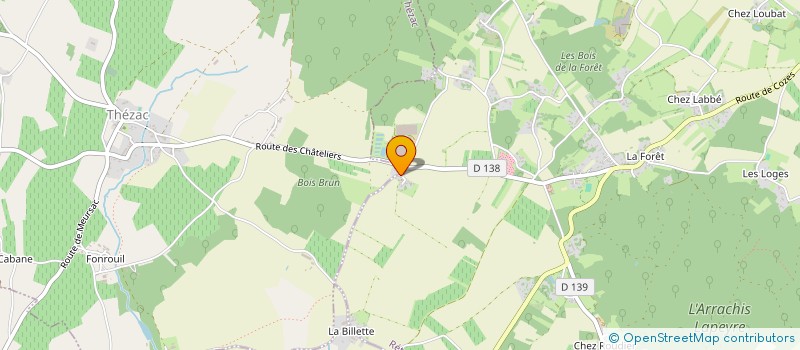 localisation de l'entreprise SARL CARNOT PRIMEUR  THEZAC