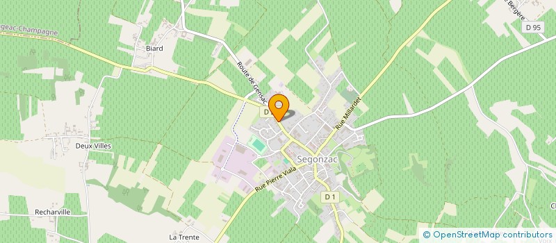 localisation de l'entreprise SARL CAROFF & FILS à SEGONZAC