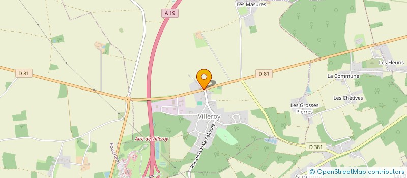 localisation de l'entreprise SARL CARON GUILLAUME à VILLEROY