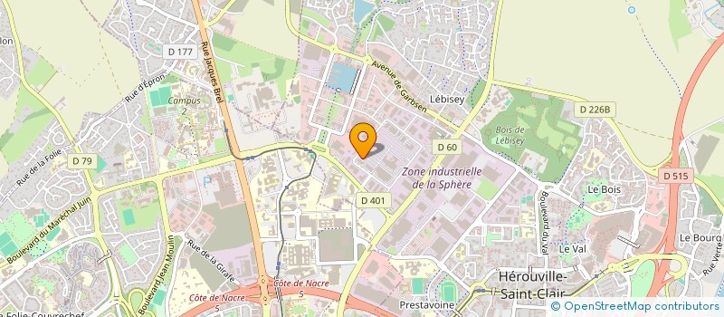 localisation de l'entreprise SARL CAROSSERIE DU CITIS à HEROUVILLE-SAINT-CLAIR