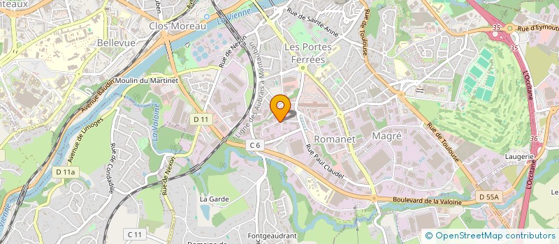 localisation de l'entreprise SARL CARR SOLS à LIMOGES