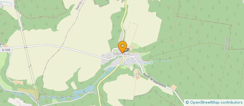 localisation de l'entreprise SARL CARRARA à SEPTVAUX