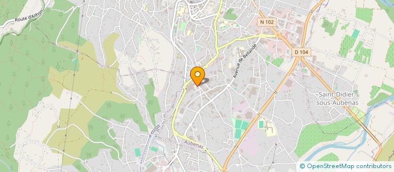 localisation de l'entreprise SARL CARRE D'AR à AUBENAS