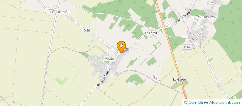 localisation de l'entreprise SARL CARRE PIERRE  LA CHAUSSEE