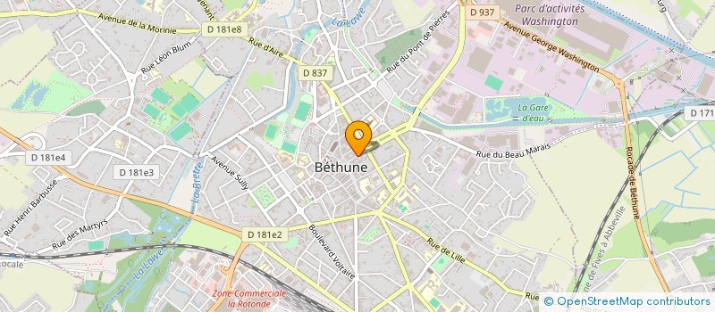 localisation de l'entreprise SARL CARRE-TORCQ à BETHUNE