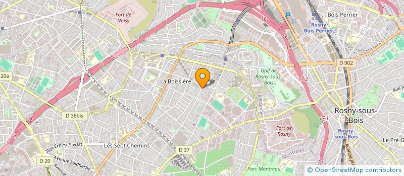 localisation de l'entreprise SARL CARRELAGE FAIENCE MOSAIQUE à MONTREUIL