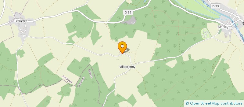 localisation de l'entreprise SARL CARRIERE GIRAULT DE VILLEPRENOY  ANDRYES