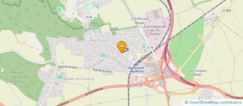 localisation de l'entreprise SARL CARROFRANCE  MONTSOULT