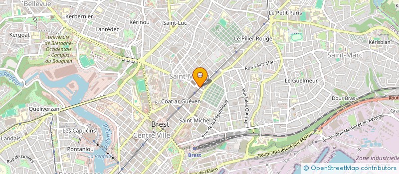 localisation de l'entreprise SARL CARRON à BREST