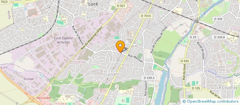 localisation de l'entreprise SARL CARROSSERIE AUTO DU COUDRAY à LUISANT