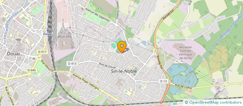 localisation de l'entreprise SARL CARROSSERIE BLASSEL  SIN-LE-NOBLE